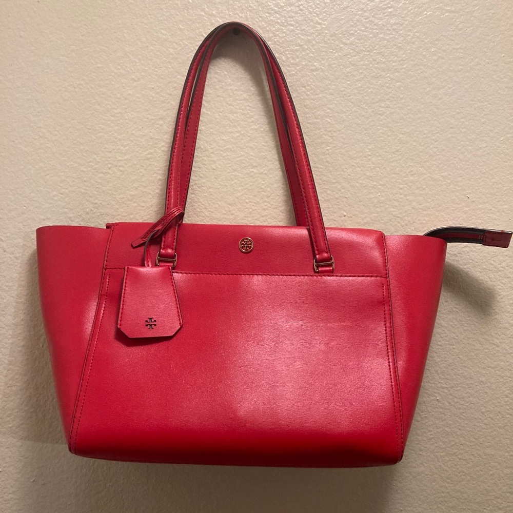 Tory Burch Parker In Cherry Apple Tote